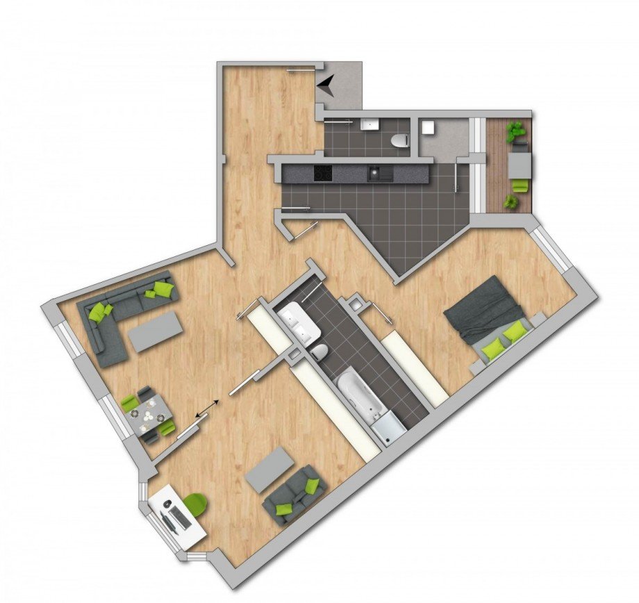 Grundriss Etagenwohnung Schwerte