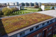 Luftaufnahme Wohnung  Innenhafen  mit Weitblick, Tiefgarage & gro�em Balkon