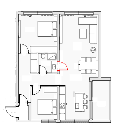 Grundriss Etagenwohnung Duisburg / Alt-Hamborn