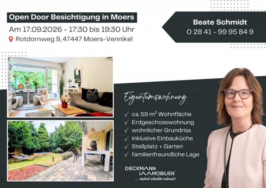 Open Door Display Expos�-5 Erdgeschosswohnung Moers / Vennikel