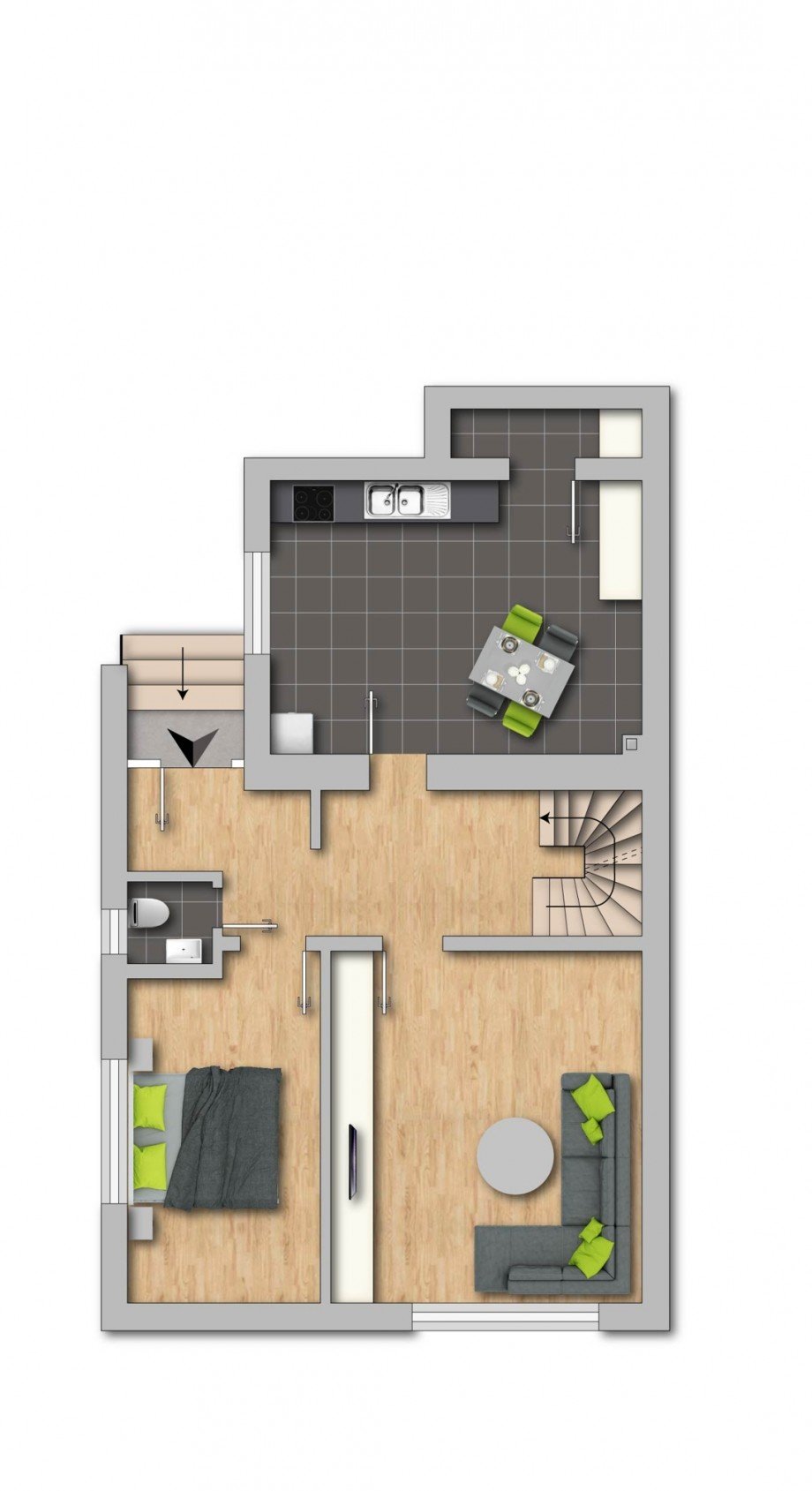 Bungalow EG Zweifamilienhaus Duisburg / Walsum