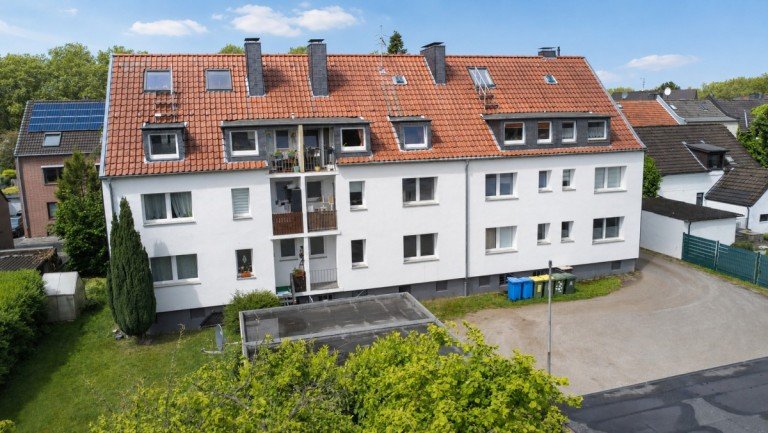 Drohnenbild hinten Oberhausen / Schwarze Heide Mehrfamilienhaus Attraktives Investment | Faktorhaus15 in Sterkrade