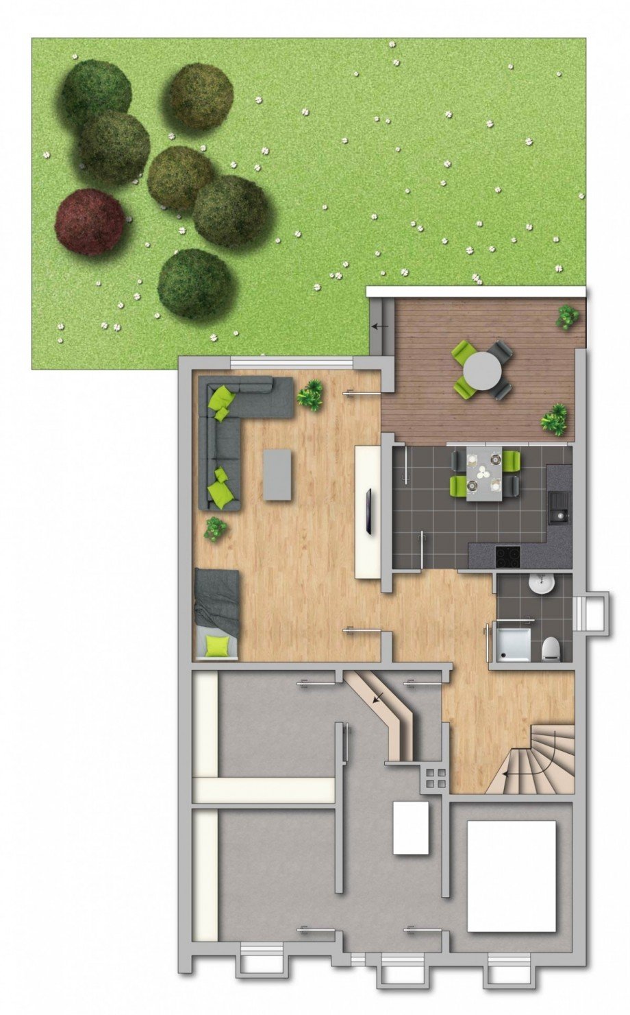 Grundriss UG Mehrfamilienhaus Schwerte