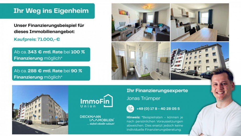 Finanzierungsbeispiel Dachgeschosswohnung Hagen