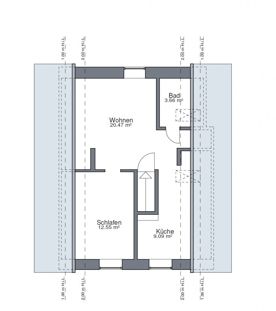 Grundriss DG Mehrfamilienhaus Schwerte