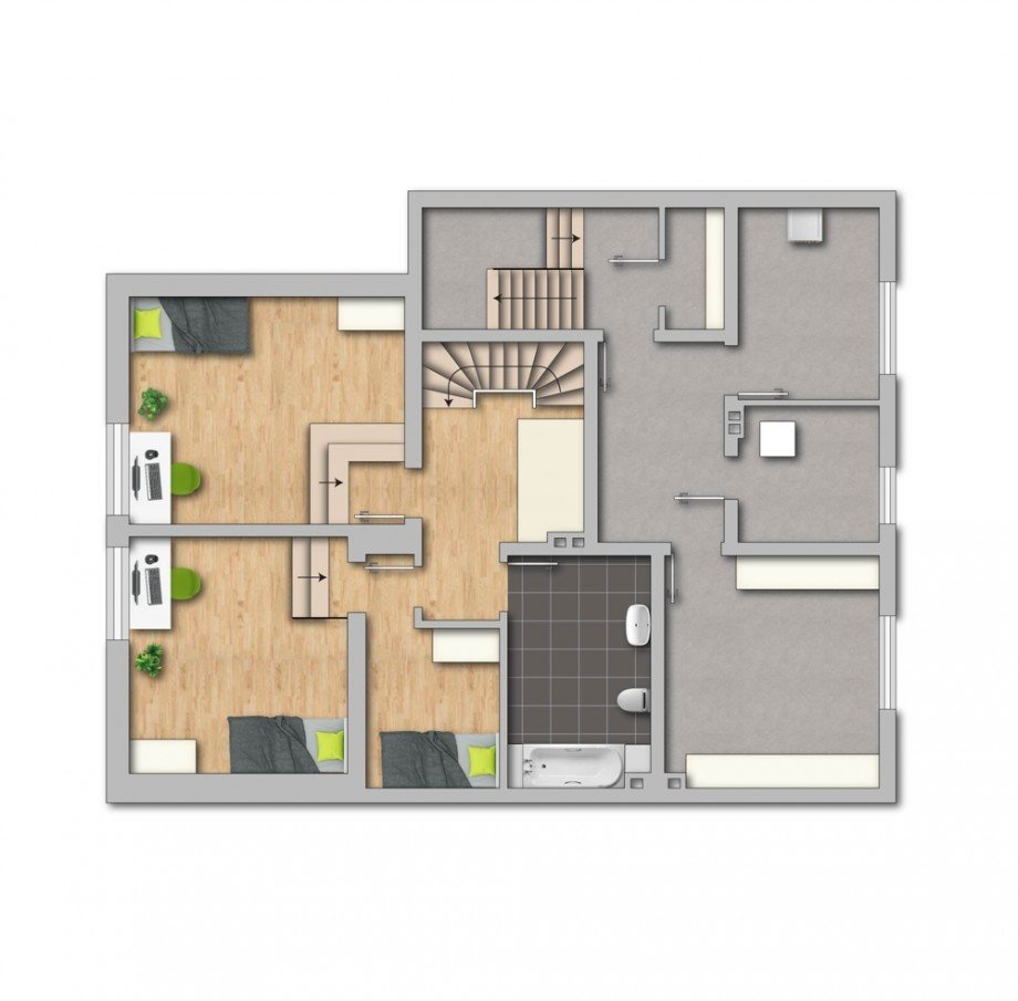 Grundriss UG Zweifamilienhaus Bottrop