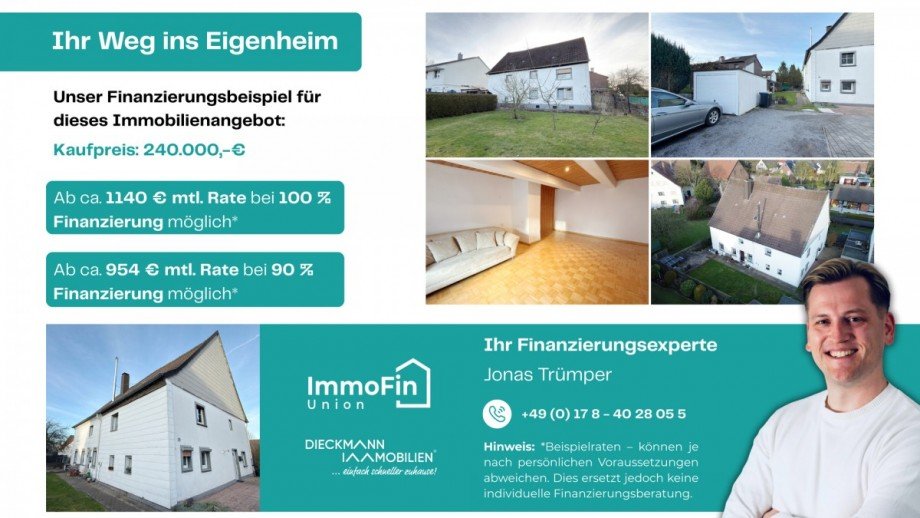 Finanzierungsbeispiel Zweifamilienhaus Schwerte / Wandhofen