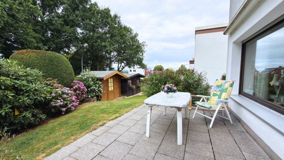 Terrasse Doppelhaush�lfte Schwerte