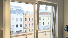Fenster von innen Wohnung  Innenhafen  mit Weitblick, Tiefgarage & gro�em Balkon