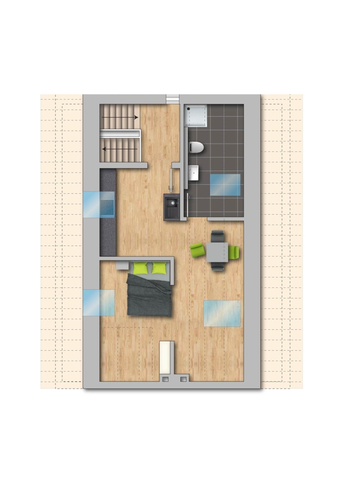 Grundriss DG Zweifamilienhaus Bottrop