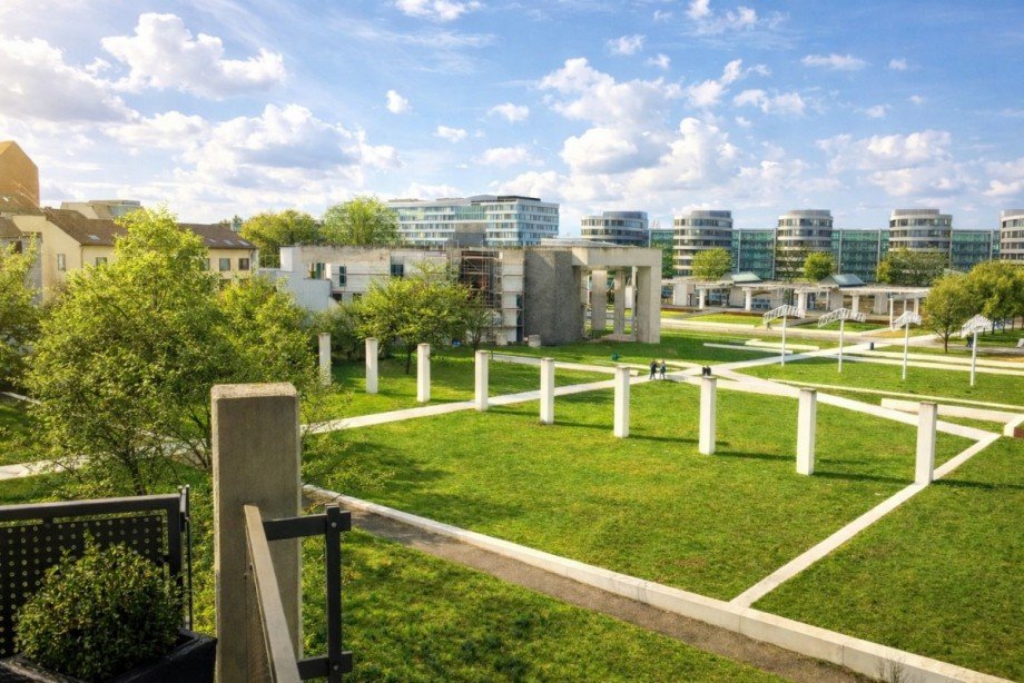 Ausblick vom Balkon Etagenwohnung Duisburg
