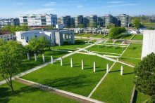 Garten der Erinnerung Wohnung  Innenhafen  mit Weitblick, Tiefgarage & gro�em Balkon