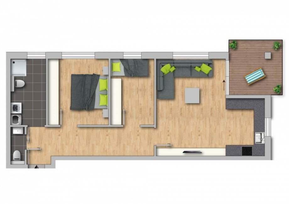 Grundriss Wohnung 5 Etagenwohnung D�sseldorf