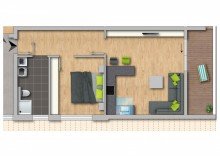 Grundriss Wohnung 9 SECHS33 - Exklusive Balkonwohnung mit Tiefgarage in D�sseldorf-Rath