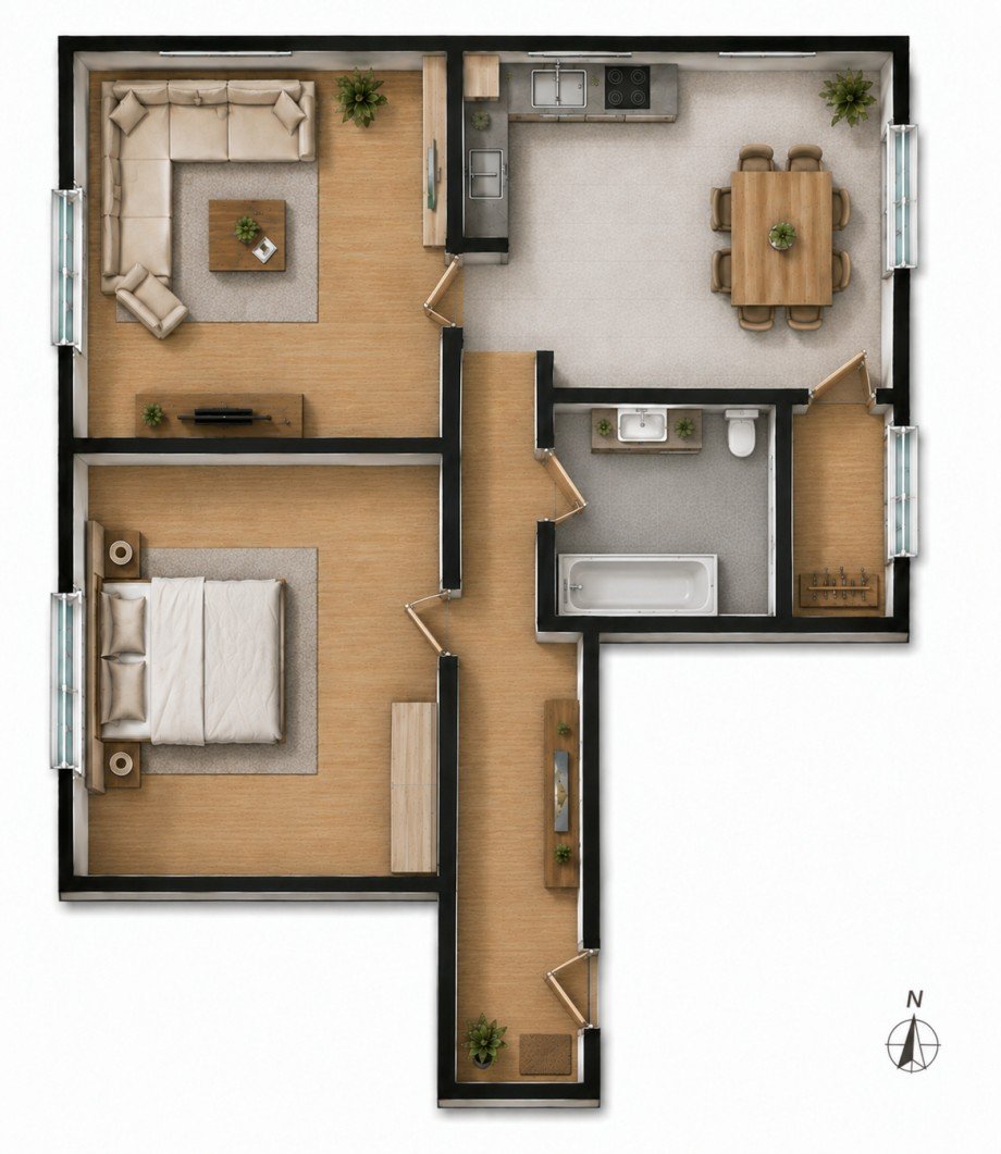 Grundriss Etagenwohnung Duisburg
