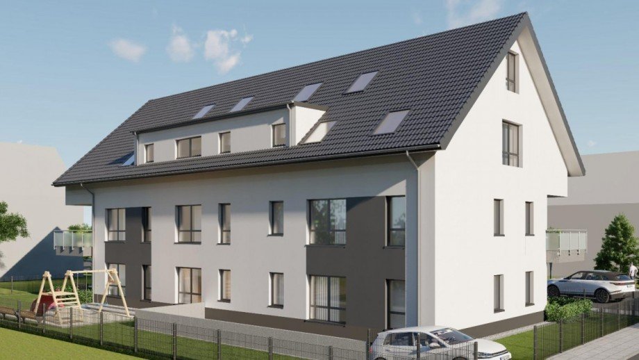 Giebelansicht Etagenwohnung D�sseldorf