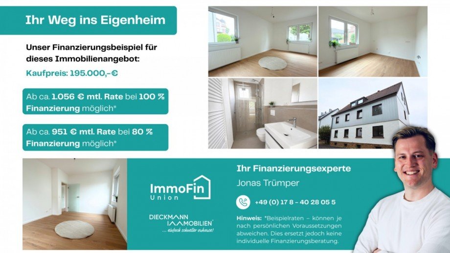 Finanzierungsbeispiel Erdgeschosswohnung Schwerte