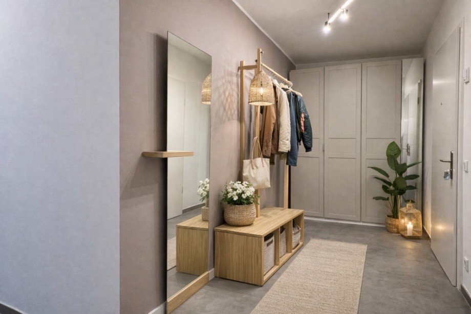 Einrichtungsbeispiel Flur Etagenwohnung Duisburg