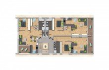 Grundriss Dachgeschoss SECHS33 - Exklusive Balkonwohnung mit Tiefgarage in D�sseldorf-Rath