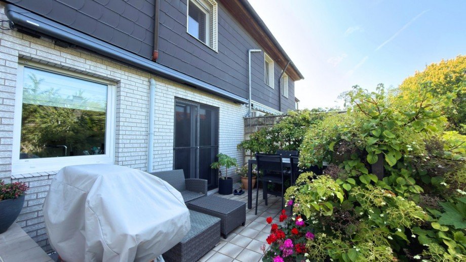 Terrasse Doppelhaush�lfte Herne