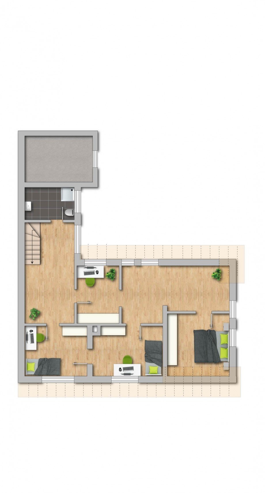 Grundriss 1.OG Doppelhaush�lfte Menden