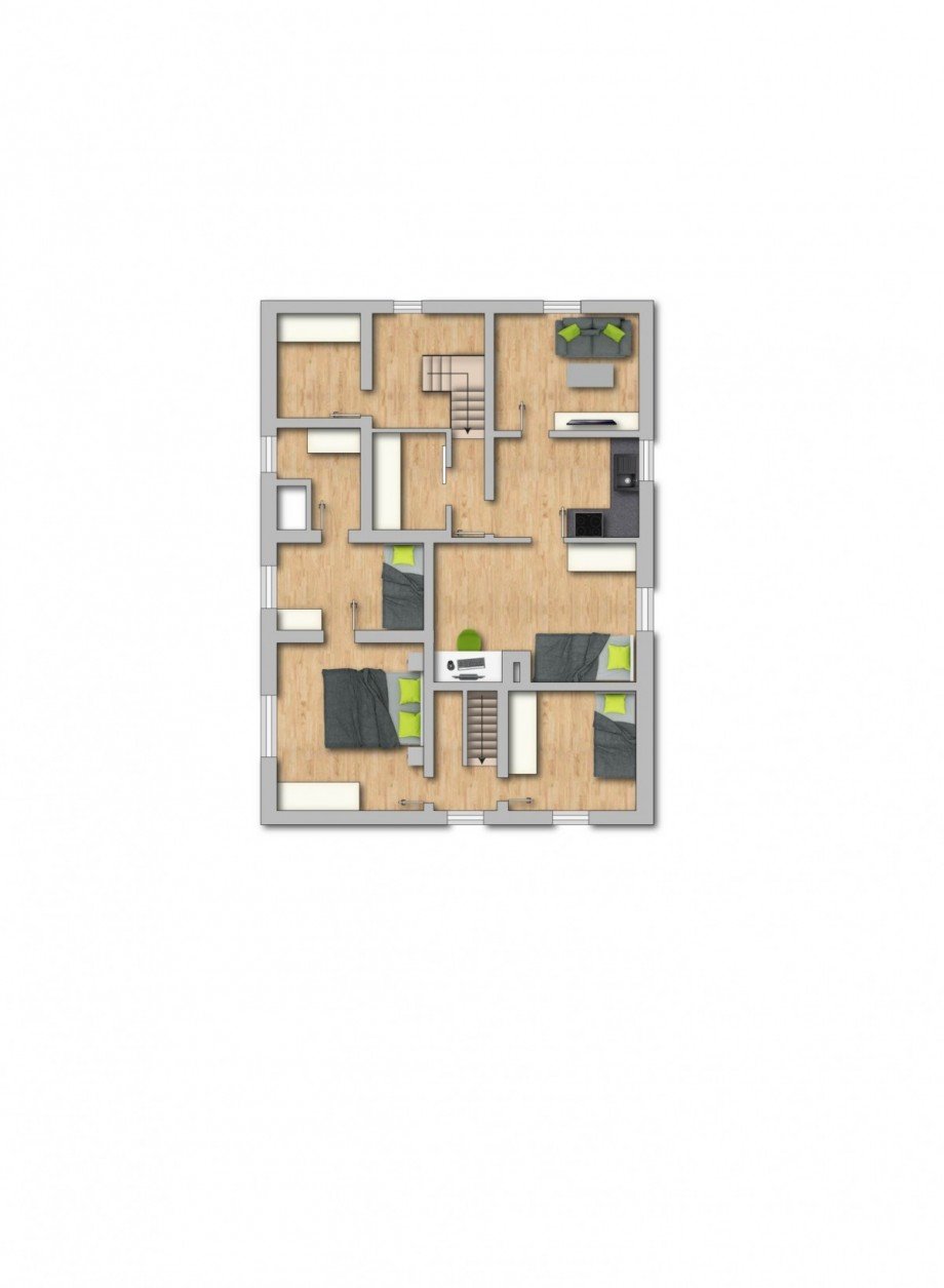 Grundriss OG Zweifamilienhaus Schwerte / Wandhofen