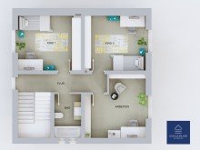 Grundriss OG Kernsaniertes Familienhaus in Neum�hl
