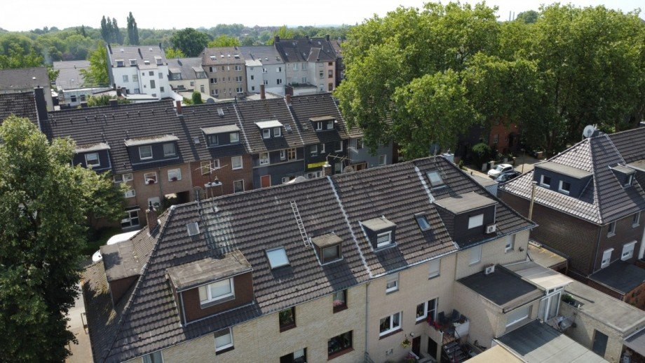 Luftaufnahme Reihenendhaus Duisburg