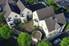 Wohnanlage  Wohndeck114  �ber den D�chern von Meiderich