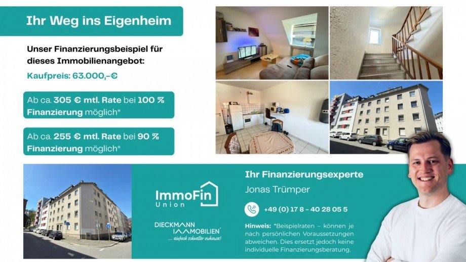 Finanzierungsbeispiel Dachgeschosswohnung Hagen