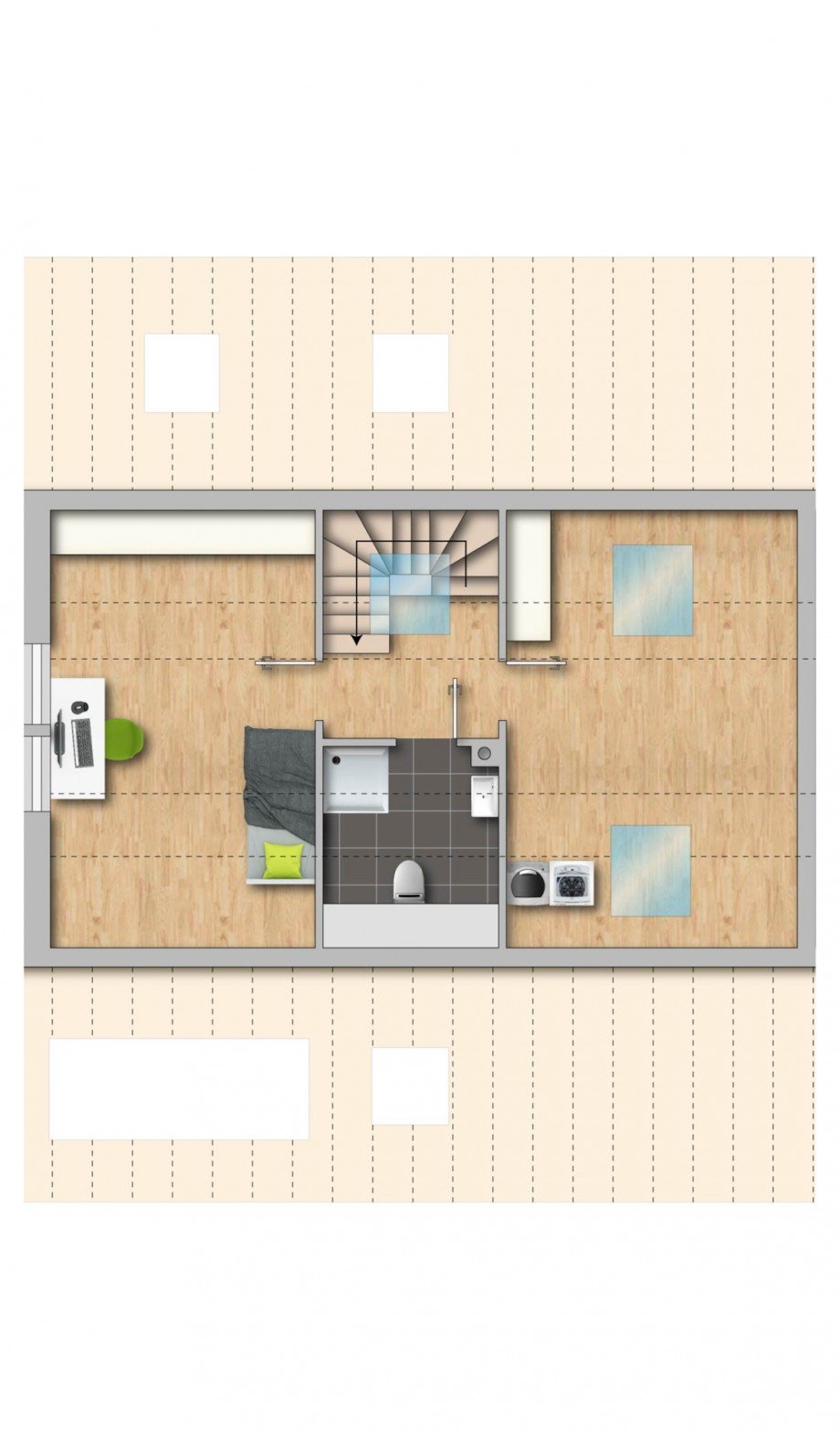 Grundriss Wohnung 7 Maisonette Etagenwohnung D�sseldorf