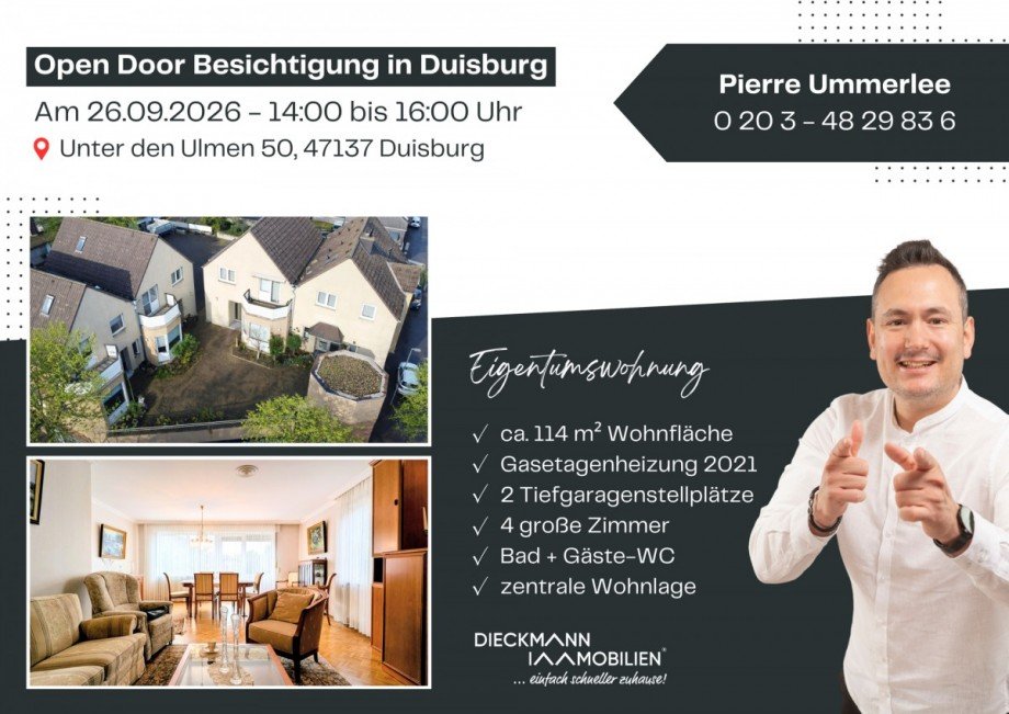 Open Door Einladung Etagenwohnung Duisburg / Meiderich