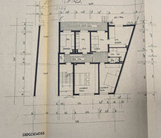 Grundriss EG Mehrfamilienhaus Duisburg
