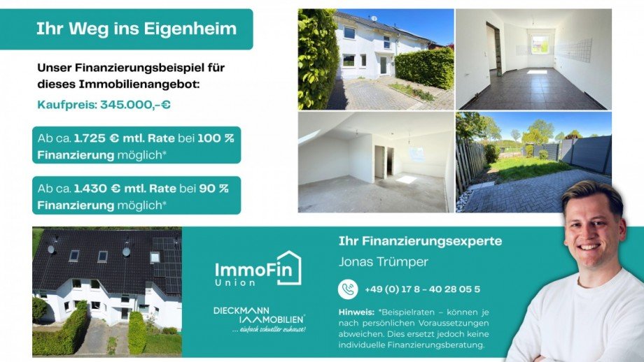 Finanzierungsbeispiel Reihenhaus Werne