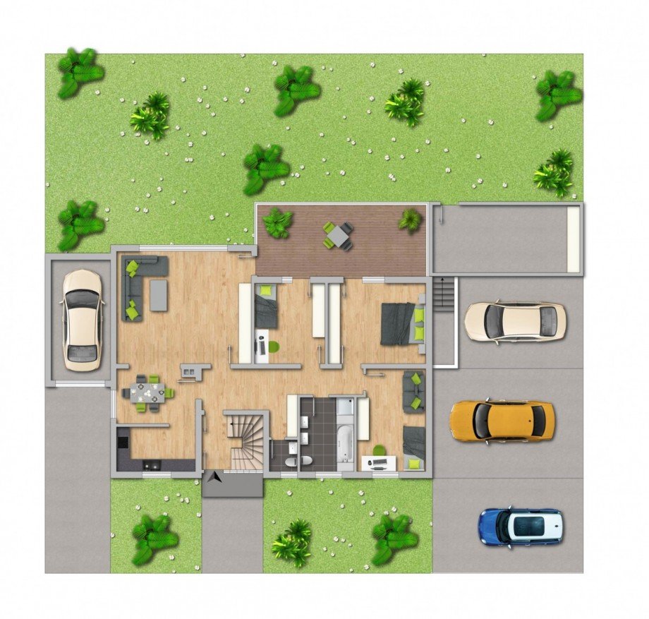 Grundriss EG Zweifamilienhaus Schwerte