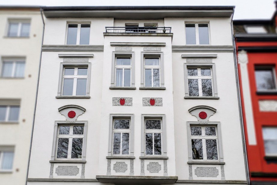 Vorderansicht Mehrfamilienhaus Duisburg