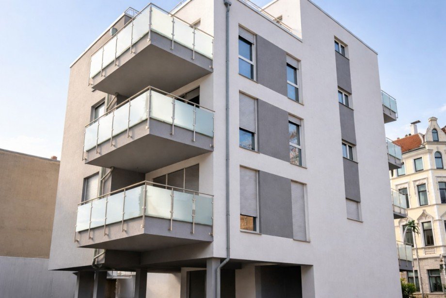 R�ckansicht Etagenwohnung Duisburg