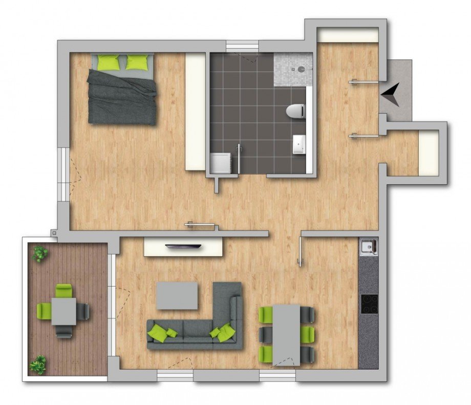 Grundriss Etagenwohnung Duisburg