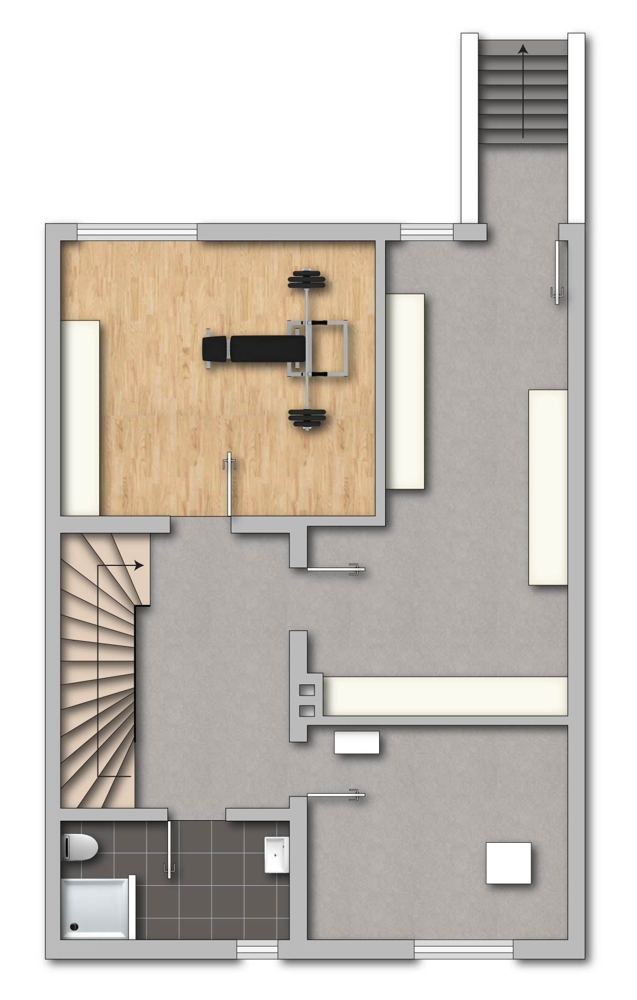 Grundriss Keller Reihenmittelhaus Fr�ndenberg