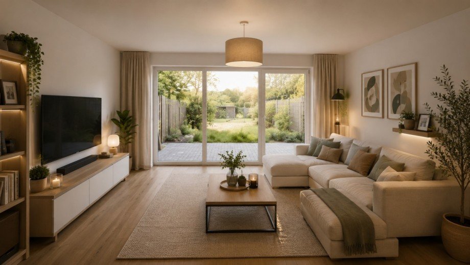 Beispiel Wohnzimmer Reihenhaus Werne