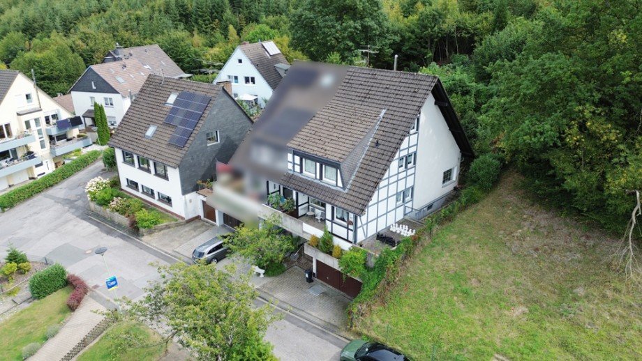 Vorderansicht Doppelhaush�lfte Hagen