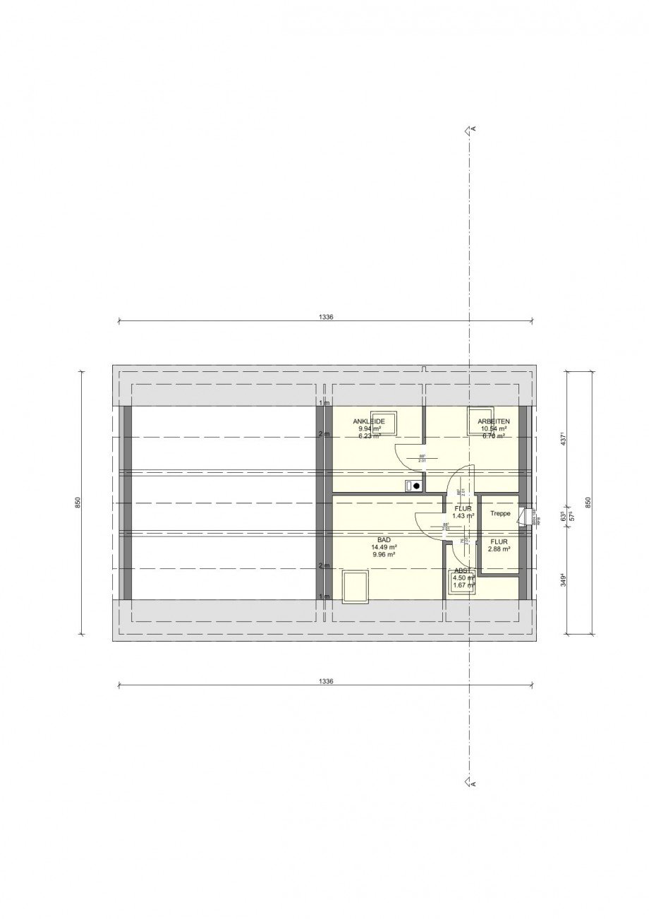 Grundriss Dachgeschoss Doppelhaush�lfte Herne