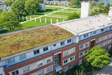 Luftaufnahme Wohnung  Innenhafen  mit Weitblick, Tiefgarage & gro�em Balkon