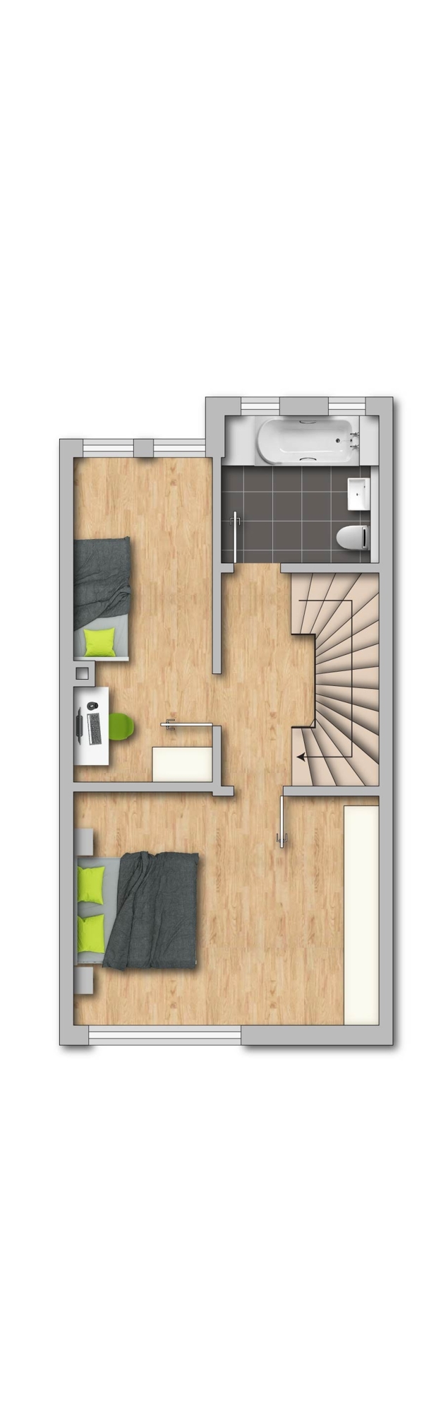 1.Obergeschoss Reihenmittelhaus Menden