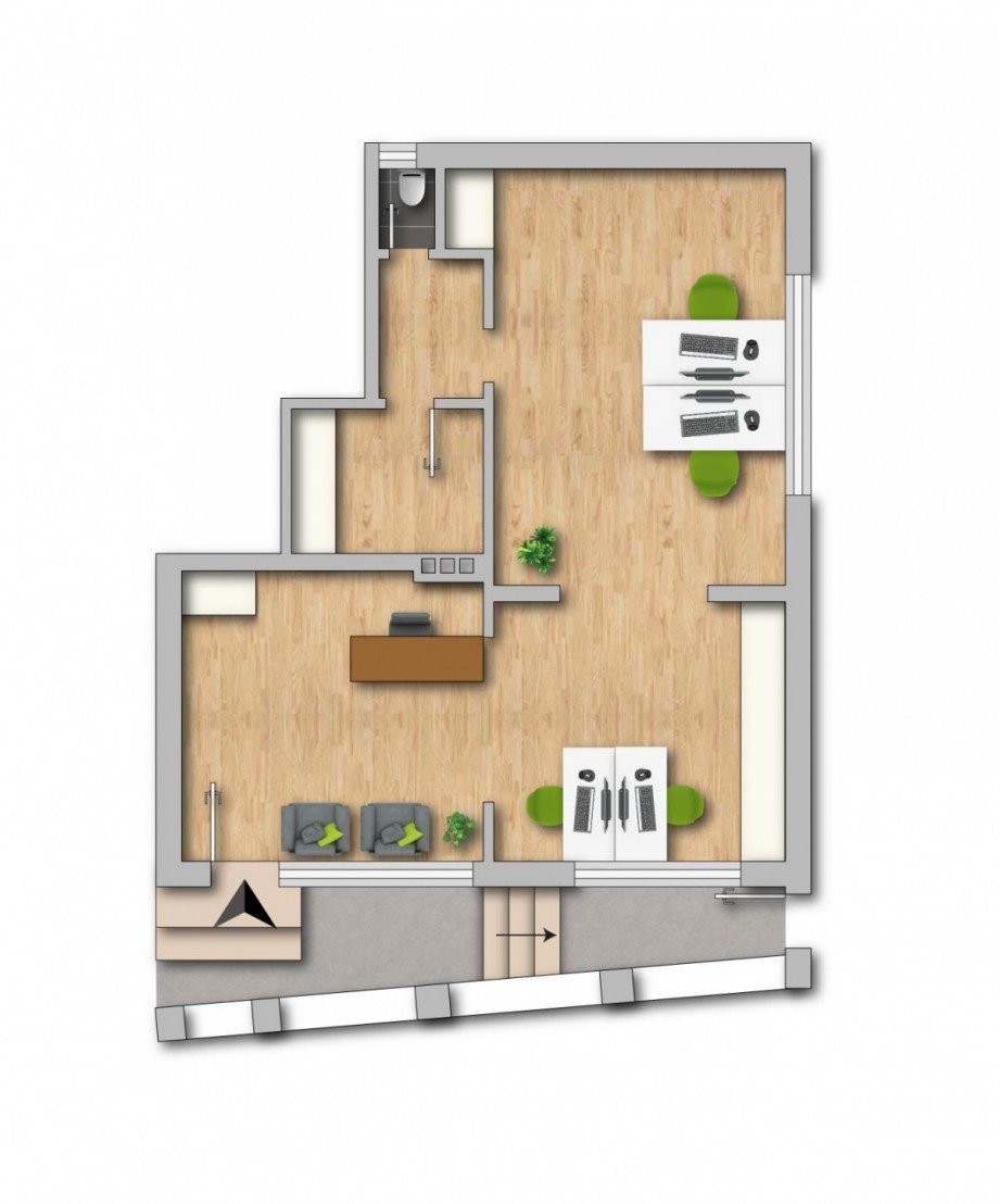 Grundriss OG & DG Reihenmittelhaus Duisburg