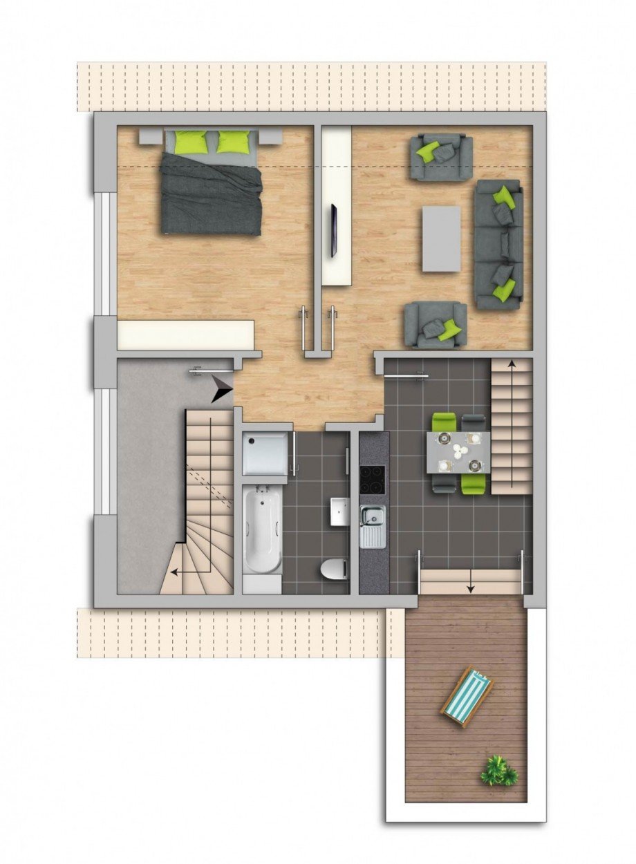 Vorderhaus OG Zweifamilienhaus Duisburg / Walsum