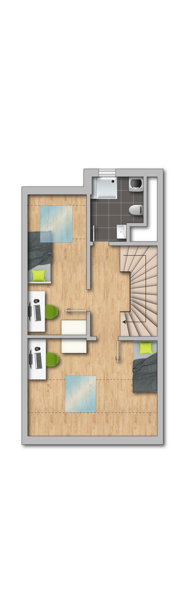 Dachgeschoss Reihenmittelhaus Menden
