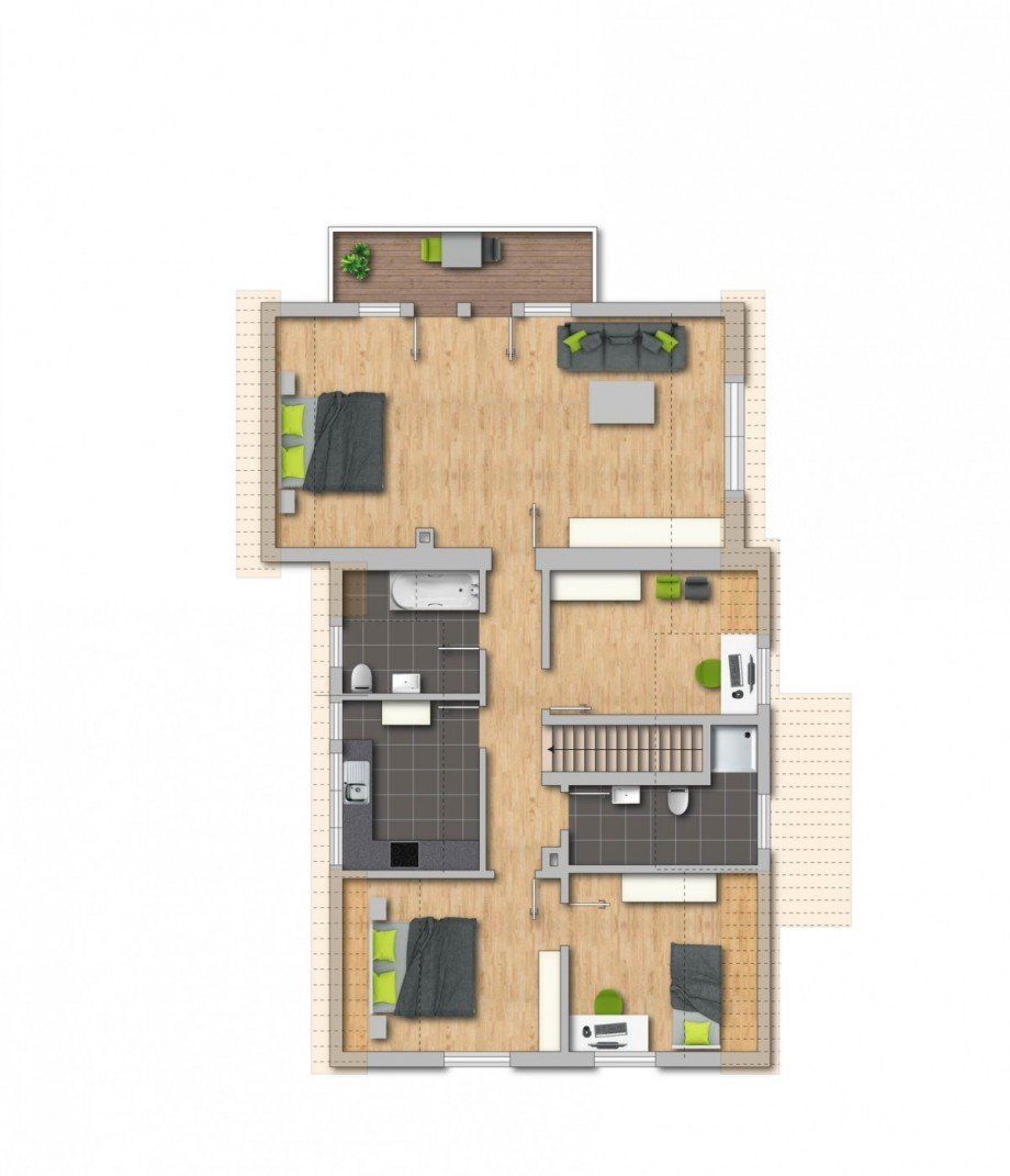 Grundriss DG Einfamilienhaus Dortmund
