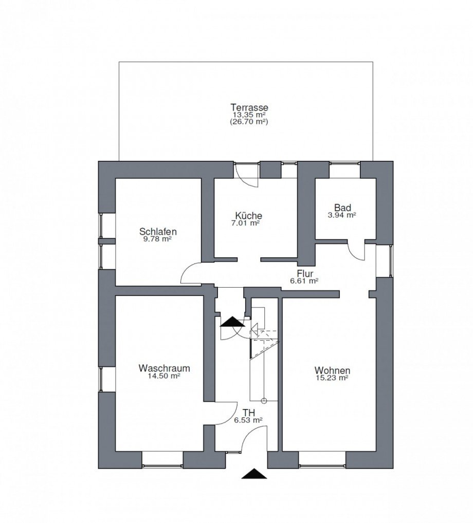 Grundriss EG Mehrfamilienhaus Schwerte