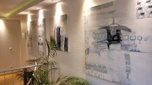 Geschmackvolle Dekoration Barrierefreie B�ro- und Praxisfl�chen mit elegantem Empfangsbereich